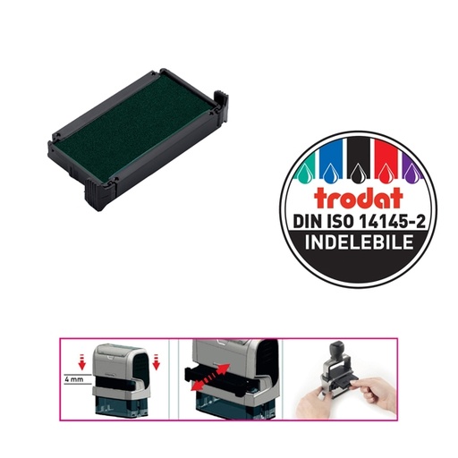 [D48951] TAMPONCINO 6/4911 VERDE TRODAT