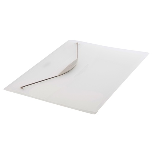 [D49453] CARTELLINA CON ELASTICO IN PPL TRASP. NEUTRO FELLOWES