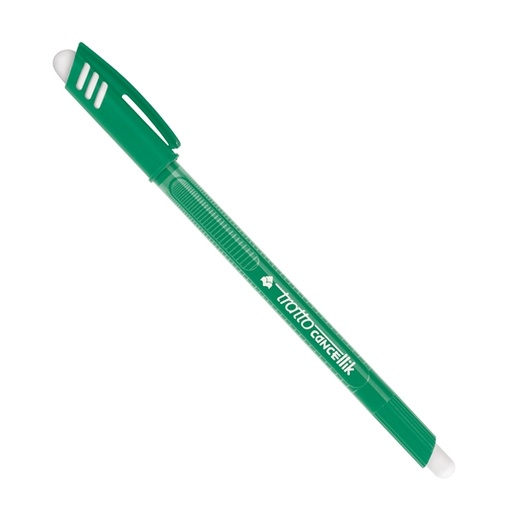 [D50066] Penna sfera cancellabile CANCELLIK 1,0mm verde TRATTO