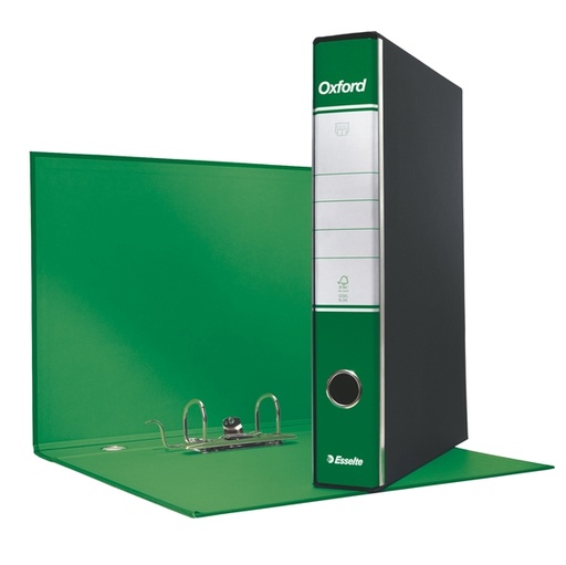 [D50931] Registratore OXFORD G82 verde dorso 5cm f.to commerciale ESSELTE