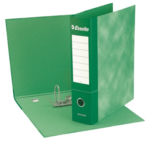 [D50967] Registratore ESSENTIALS G73 verde dorso 8cm f.to commerciale ESSELTE