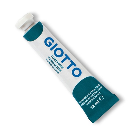 [D51222] TEMPERA GIOTTO TUBO 4 (12ML) TURCHESE 18