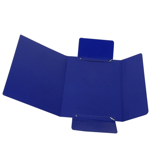 [D51439] CARTELLINA C/ELASTICO 25X34CM BLU PRESSPAN 32P
