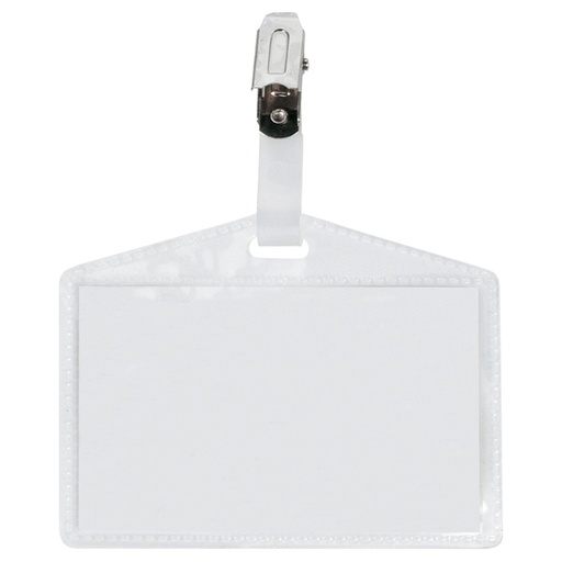 [D51906] 100 portanome Pass 3P 9,5x6cm c/clip in metallo s/cartoncino Sei Rota
