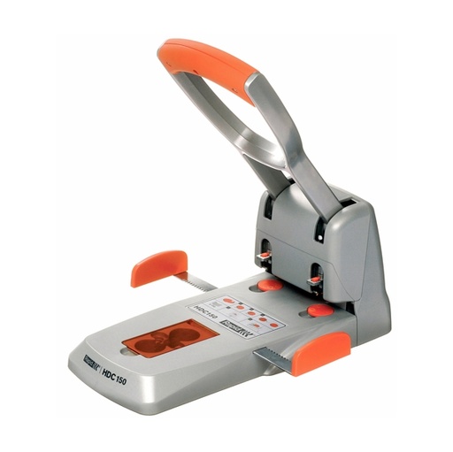 [D53164] PERFORATORE 2 FORI MAX 150FG RAPID HDC150 GRIGIO/ARANCIO