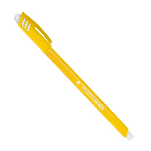 [D53465] Penna sfera cancellabile CANCELLIK 1,0mm giallo TRATTO