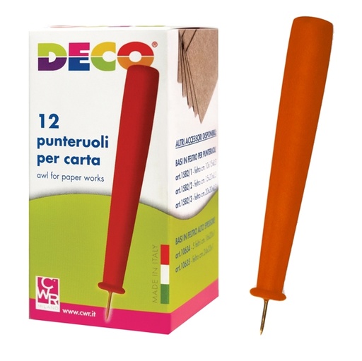 [D54707] SCATOLA 12 PUNTERUOLI PER CARTA ART.1583 DECO