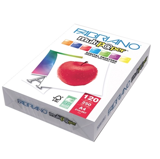 [D54750] CARTA MULTIPAPER A4 120GR 250FG FABRIANO