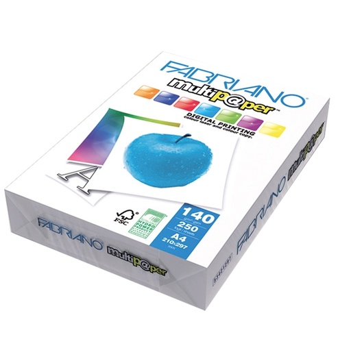 [D54751] CARTA MULTIPAPER A4 140GR 250FG FABRIANO
