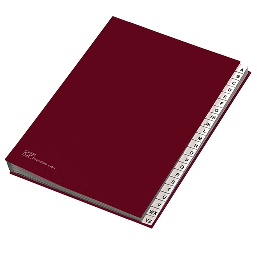 [D56595] MONITORE A/Z FRASCHINI FORMATO 24X34CM ROSSO ART. 640-E