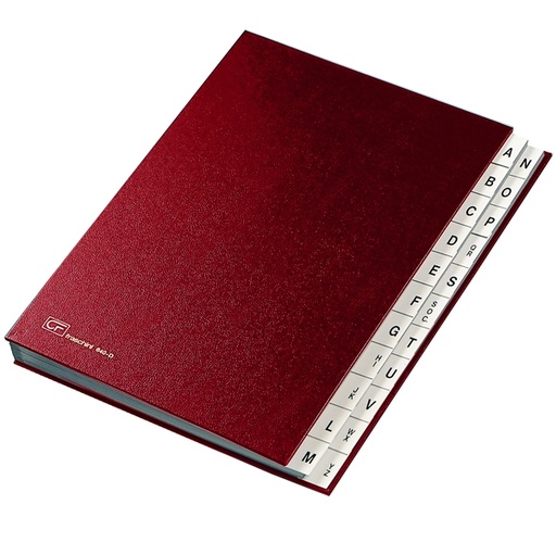 [D56597] MONITORE A/Z FRASCHINI FORMATO 24X34CM ROSSO ART. 640-D