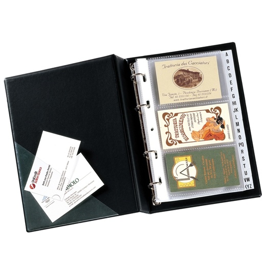 [D56676] PORTABIGLIETTI DA VISITA MINIVISITA MC 17 NERO 15X20,5CM SEIROTA