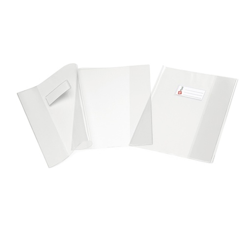 [D56915] COPRIMAXI PVC 200MIC SUPERCRISTALLO NEUTRO S/ALETTE 21x30cm RIPLAST
