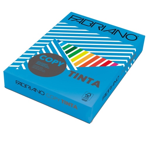 [D57164] CARTA COPY TINTA A4 80GR 500FG COL.FORTI AZZURRO