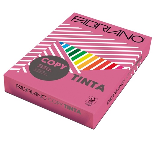 [D57169] CARTA COPY TINTA A4 80GR 500FG COL.FORTI FUXIA