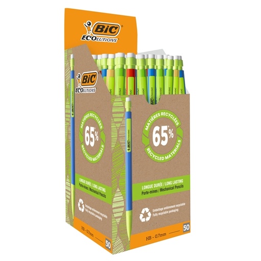 [D57765] SCATOLA 50 PORTAMINE 0.7MM MATIC ECOLUTION BIC