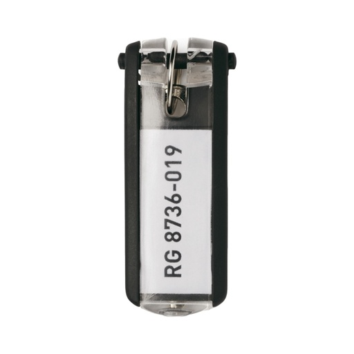 [D58024] SCATOLA 6 PORTACHIAVI KEY CLIP NERO DURABLE