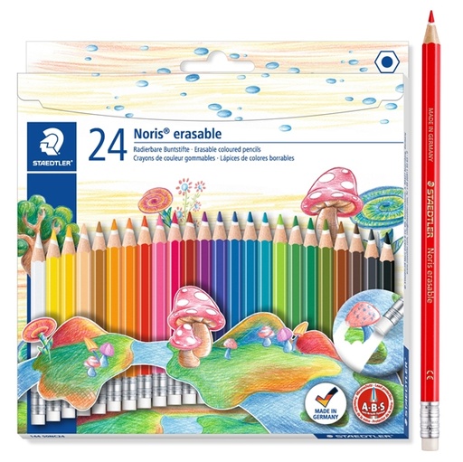 [D58684] Astuccio 24 matite Noris Club 144 cancellabili colori assortiti STAEDTLER