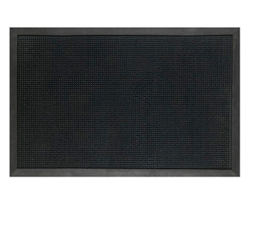 [D60963] TAPPETO IN GOMMA ROLLER NERO 46X70CM VELCOC