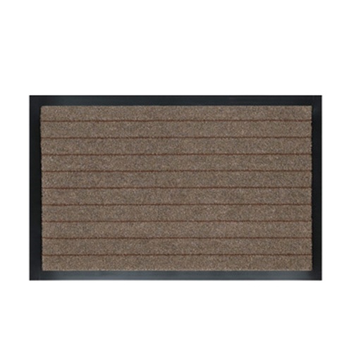 [D60968] ZERBINO ASCIUGAPASSI ALASKA 40X70CM MARRONE VELCOC