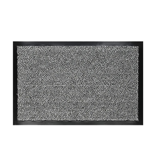 [D60972] ZERBINO ASCIUGAPASSI NEVADA 40X70CM GRIGIO VELCOC