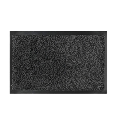 [D60975] ZERBINO ASCIUGAPASSI NEVADA 60X90CM GRIGIO ANTRACITE VELCOC