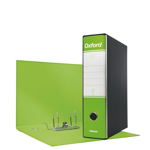 [D63419] Registratore OXFORD G85 verde lime dorso 8cm f.to protocollo ESSELTE