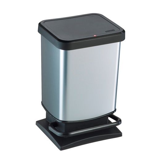 [D64307] PATTUMIERA PASO 20LT A PEDALE IN PPL METALLIZZATO ROTHO