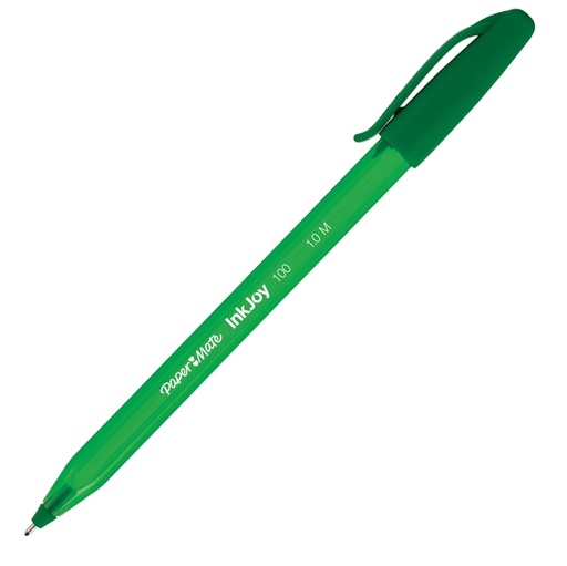 [D64356] Penna sfera INKJOY 100 Stick 1,0mm verde PAPERMATE