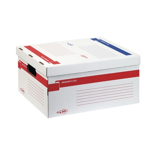 [D64410] SCATOLA ARCHIVIO CON COPERCHIO MEMORY X FILE 37x27x52CM