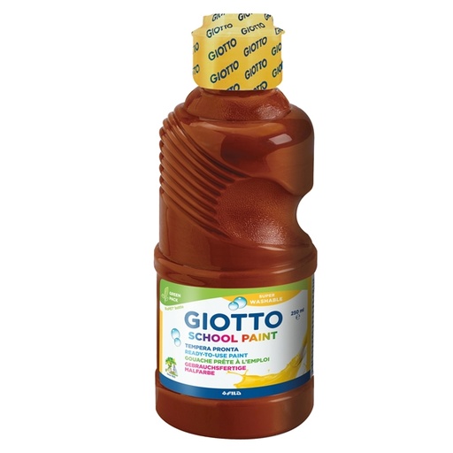[D64465] TEMPERA PRONTA 250ML lavabile GIOTTO MARRONE