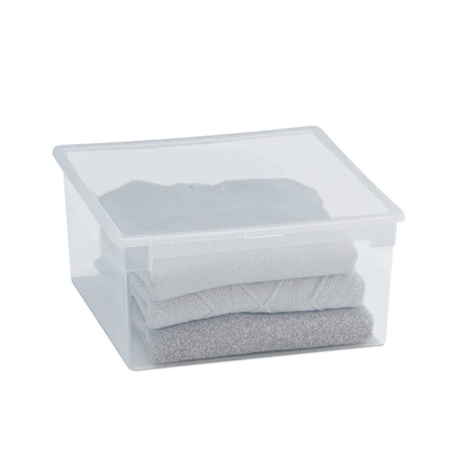 [D64597] CONTENITORE MULTIUSO 37,8x39,6x H18,5CM - 23LT LIGHT BOX L