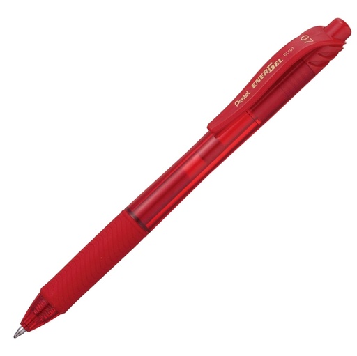 [D64834] ROLLER A SCATTO ENERGEL X BL107 ROSSO 0.7MM PENTEL