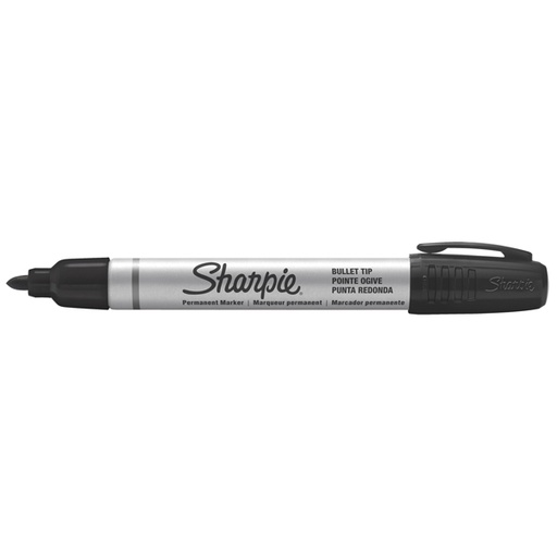 [D64835] MARCATORE PERMANENTE SMALL METAL NERO P.TONDA SHARPIE
