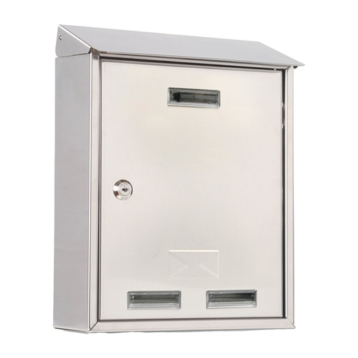 [D65339] CASSETTA POSTALE 25x30x10cm INOX SERIE ELIOS