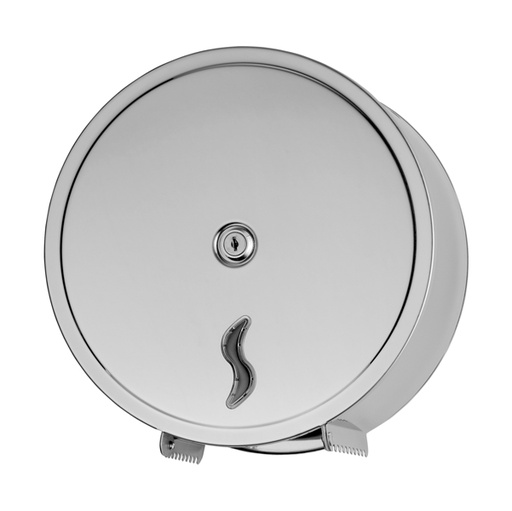 [D67495] DISTRIBUTORE CARTA IGIENICA IN ROTOLI MINIJUMBO 200m IN ACCIAIO INOX
