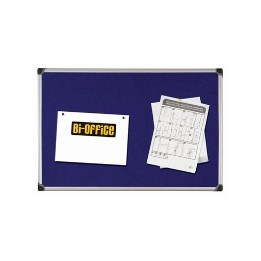 [D67796] PANNELLO IN TESSUTO 90X120CM BLU FELT BOARD Bi-Office