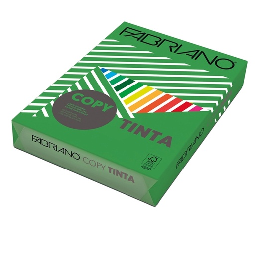 [D68437] CARTA COPY TINTA A3 160gr 125fg col.forti VERDE FABRIANO
