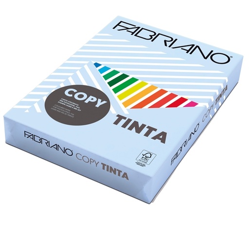 [D68442] CARTA COPY TINTA A3 160gr 125fg col.tenui CELESTE FABRIANO