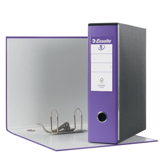 [D68913] Registratore EUROFILE G53 viola dorso 8cm f.to commerciale ESSELTE