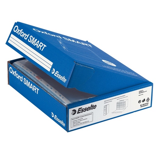 [D68950] SCATOLA 4x100 BUSTE FORATE 22X30 LUCIDA OFFICE OXFORD SMART ESSELTE