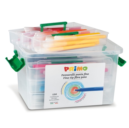 [D70980] SCHOOLBOX 120 PENNARELLI PUNTA FINE LAVABILI PRIMO