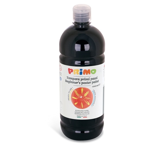 [D71083] Tempera pronta Primi Passi 1lt nero PRIMO