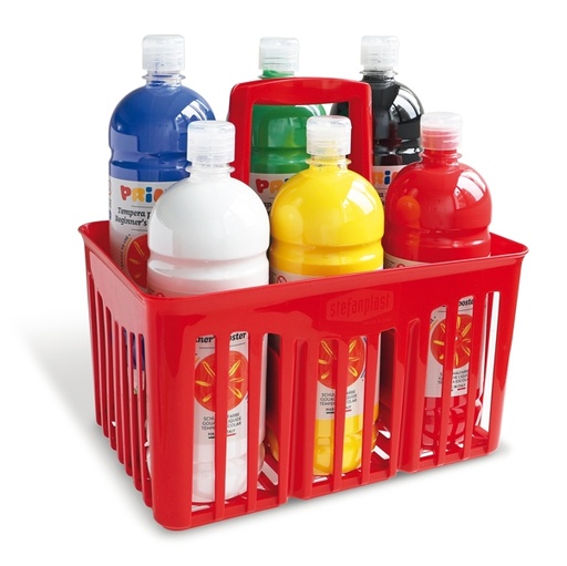 [D71088] Cesta 6 tempera pronta Primi Passi 1lt colori assortiti PRIMO