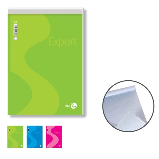 [D71165] BLOCCO NOTE EXPORT 210x297mm 50gr 50fg 5mm BM