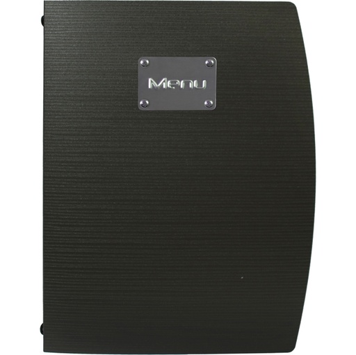 [D71612] PORTA MENU' A4-24x34cm NERO RIO con 1 INSERTO DOPPIO
