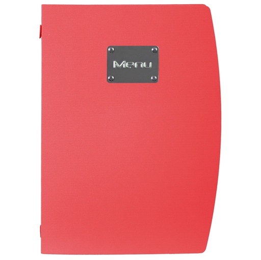 [D71613] PORTA MENU' A4-24x34cm ROSSO RIO con 1 INSERTO DOPPIO