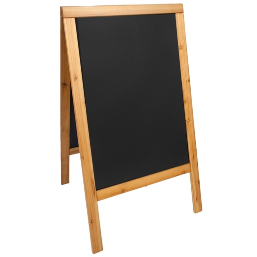 [D71638] LAVAGNA TEAK A CAVALLETTO 69x125cm SANDWICH Securit