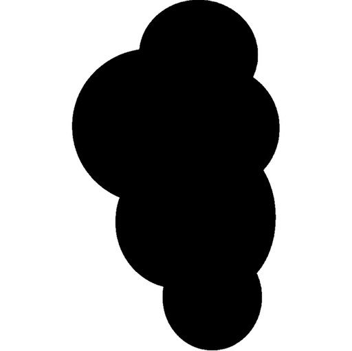 [D71665] LAVAGNA DA PARETE 'NUVOLA' SILHOUETTE Securit