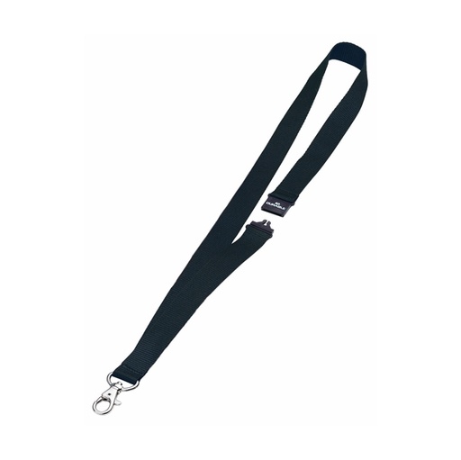 [D71690] 10 CORDONCINI PORTABADGE 20mm NERO DURABLE